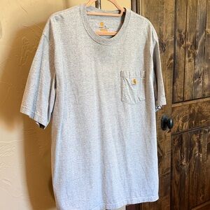 Carhartt Short Sleeve Pocket Tee in Heather Gray